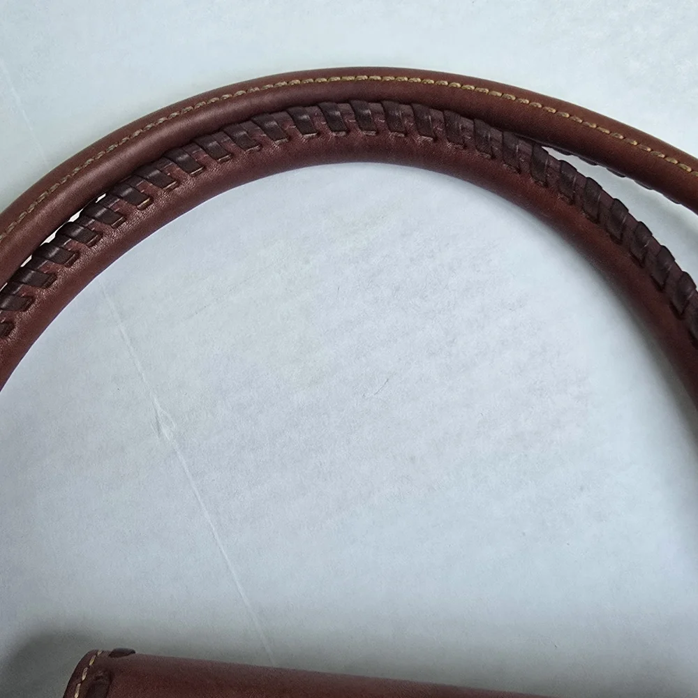 Dooney & Bourke Brown Leather Satchel - Picture 6 of 16